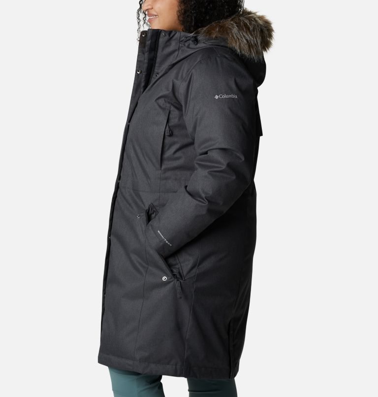 Jachete Parka Columbia Juniper Ridge Omni-Heat Infinity Down Dama Negrii | Plus Size IN170Q9SM